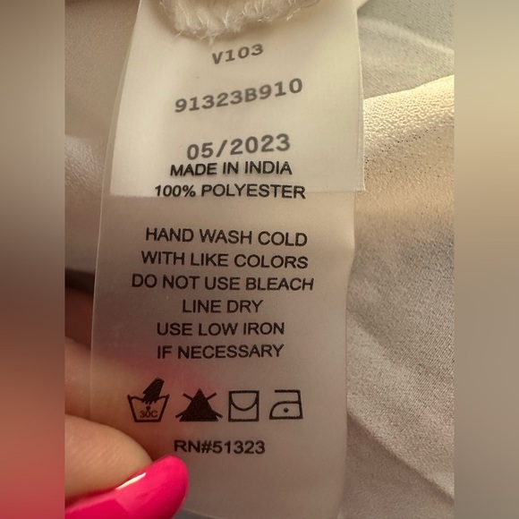 VINCE CAMUTO Bow Back Tiered Floral Colorblock Maxi Dress NWOT - Picture 7 of 8